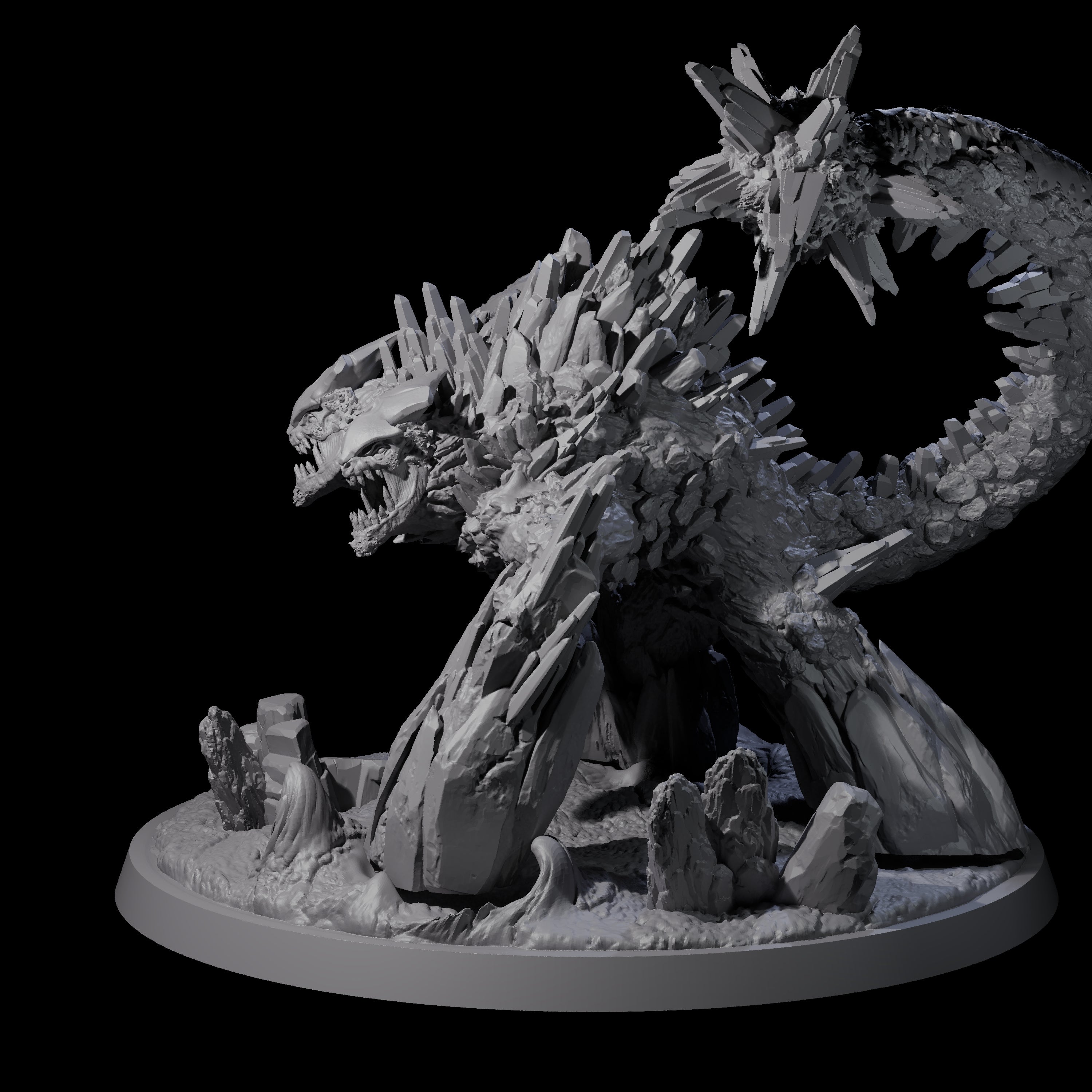 Crusing Earth Elemental Scorpion Miniature for Dungeons and Dragons, Pathfinder or other TTRPGs