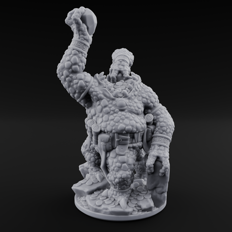 Crusty Earth Elemental Miniature for Dungeons and Dragons, Pathfinder or other TTRPGs