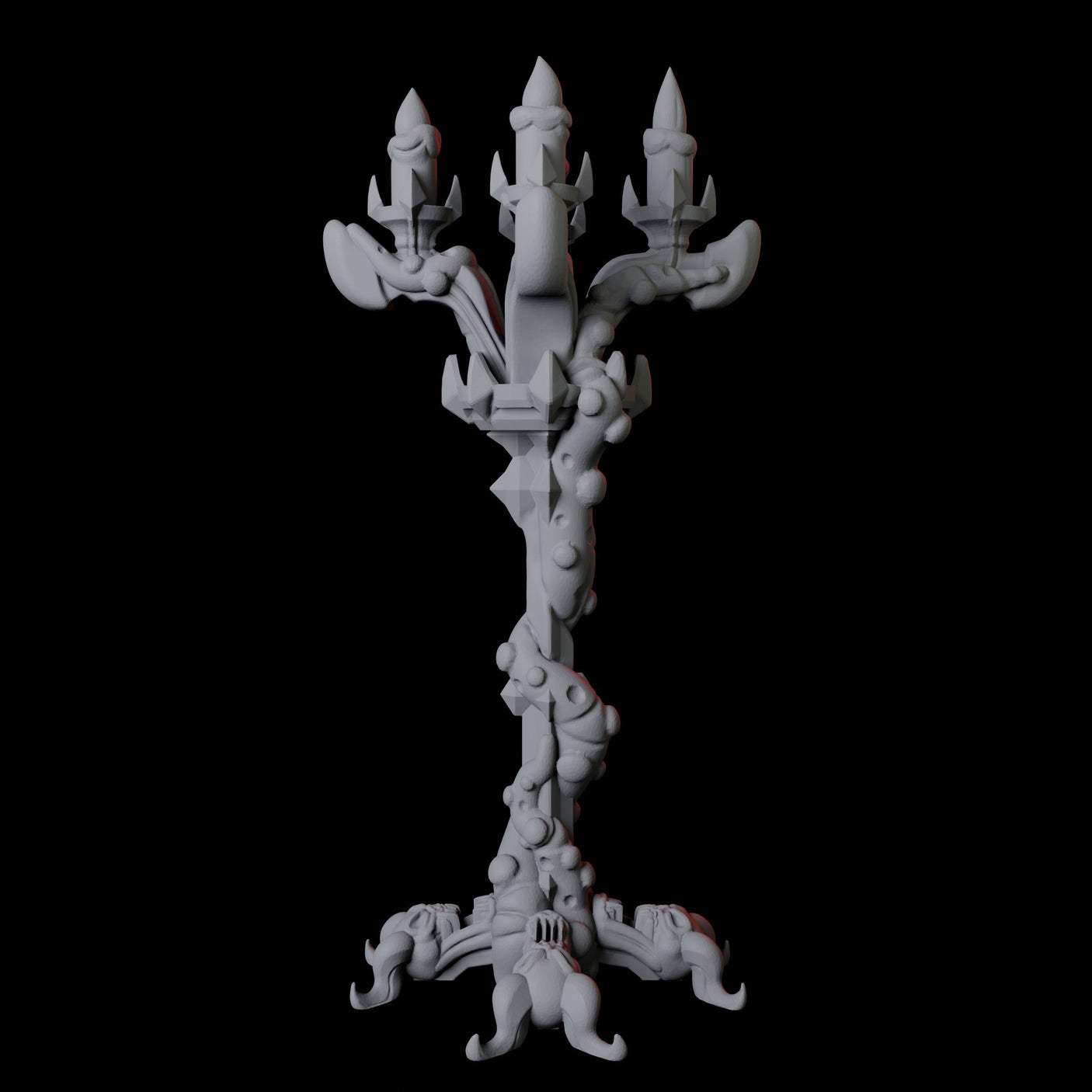 Cthulhu Candelabra Miniature for Dungeons and Dragons, Pathfinder or other TTRPGs