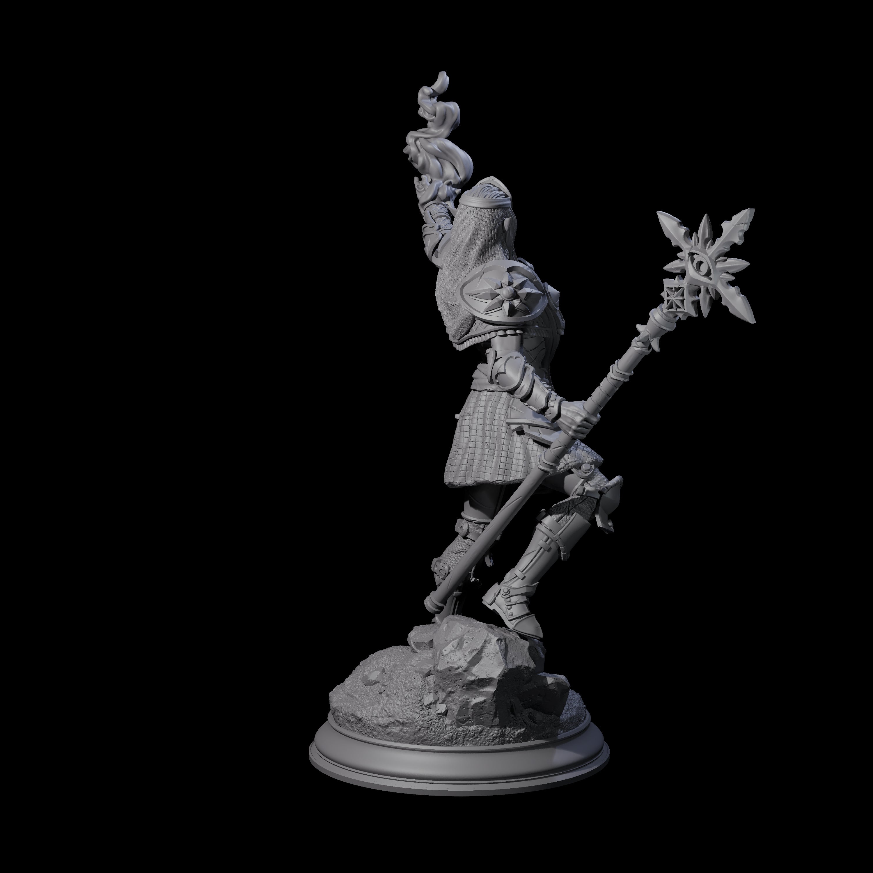 Cult Leader Elf Battlemage Miniature for Dungeons and Dragons, Pathfinder or other TTRPGs