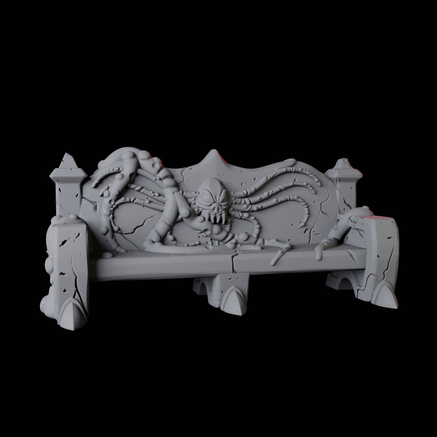 Cultist Bench Miniature for Dungeons and Dragons, Pathfinder or other TTRPGs