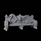 Cultist Bench Miniature for Dungeons and Dragons, Pathfinder or other TTRPGs