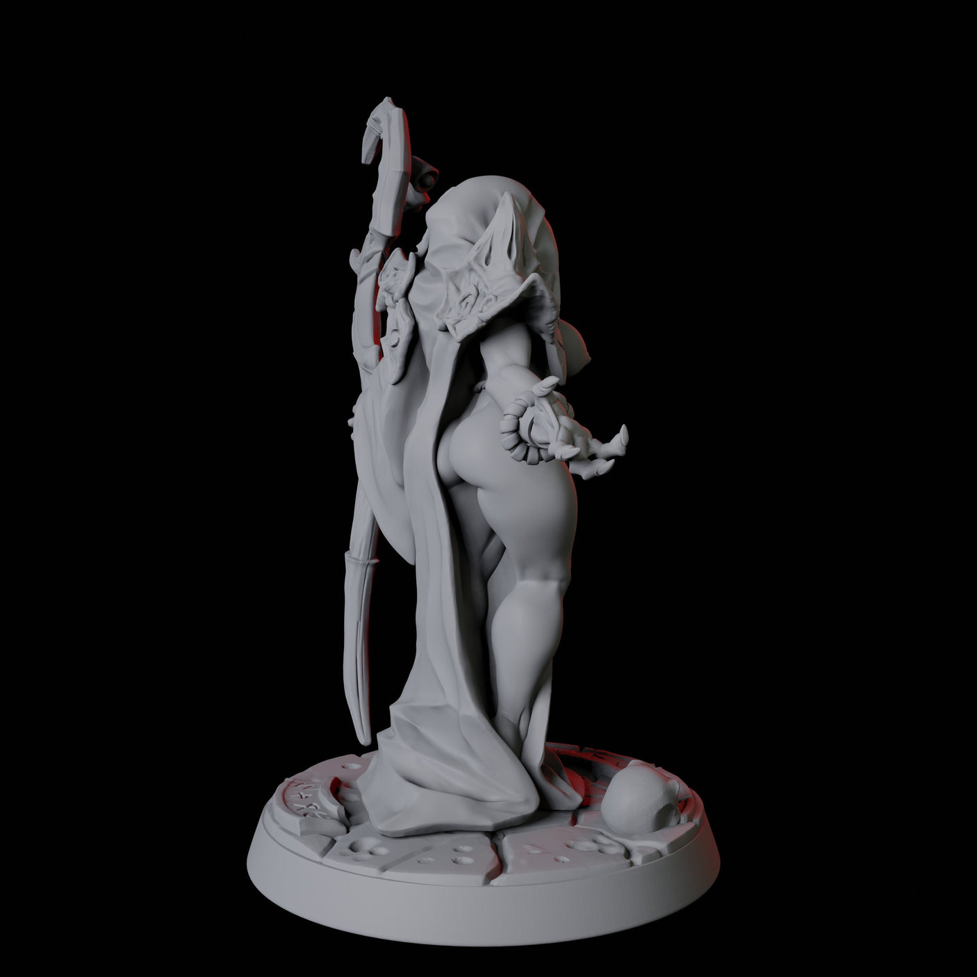 Cultist Pin-up Miniature for Dungeons and Dragons, Pathfinder or other TTRPGs