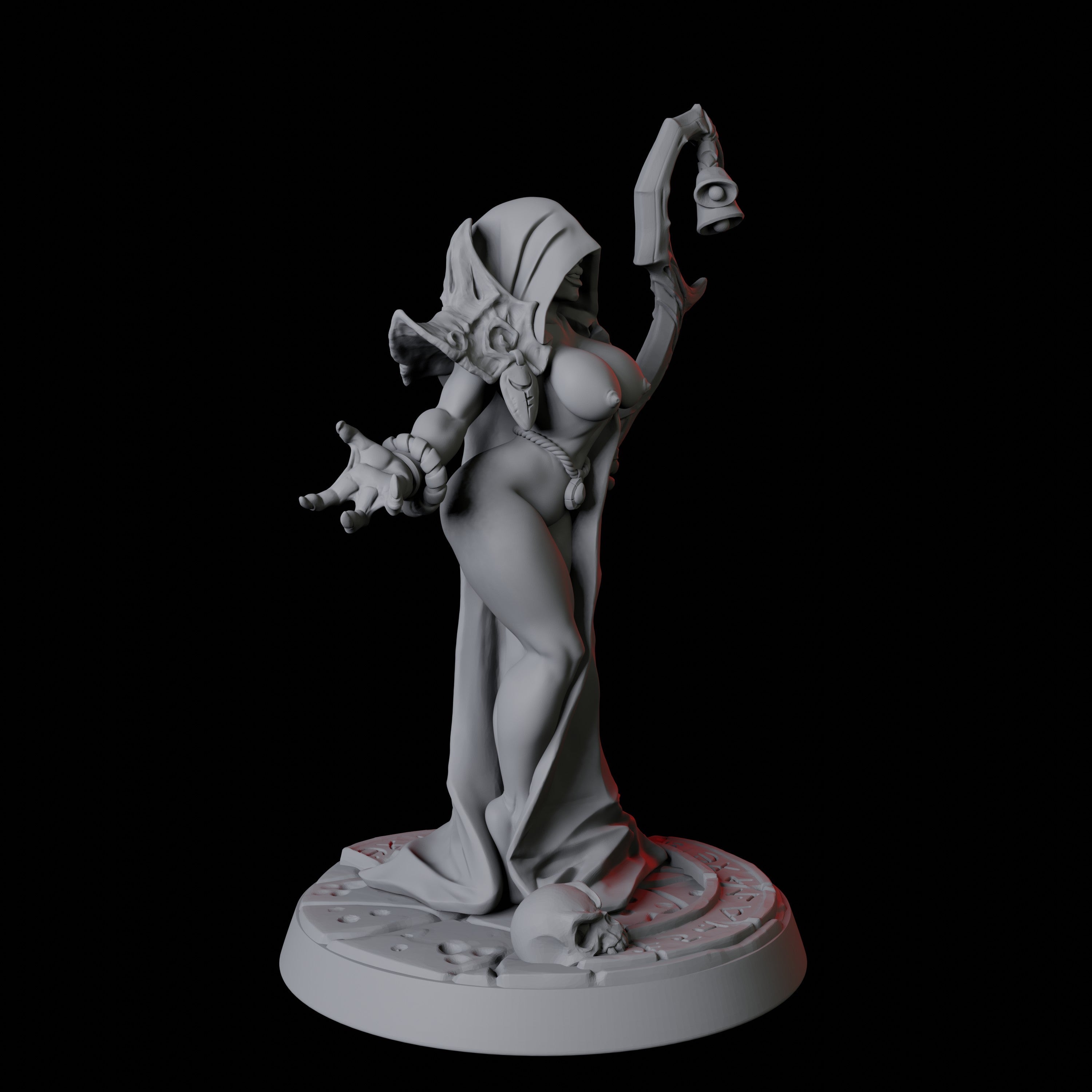 Cultist Pinup Miniature for Dungeons and Dragons - Myth Forged