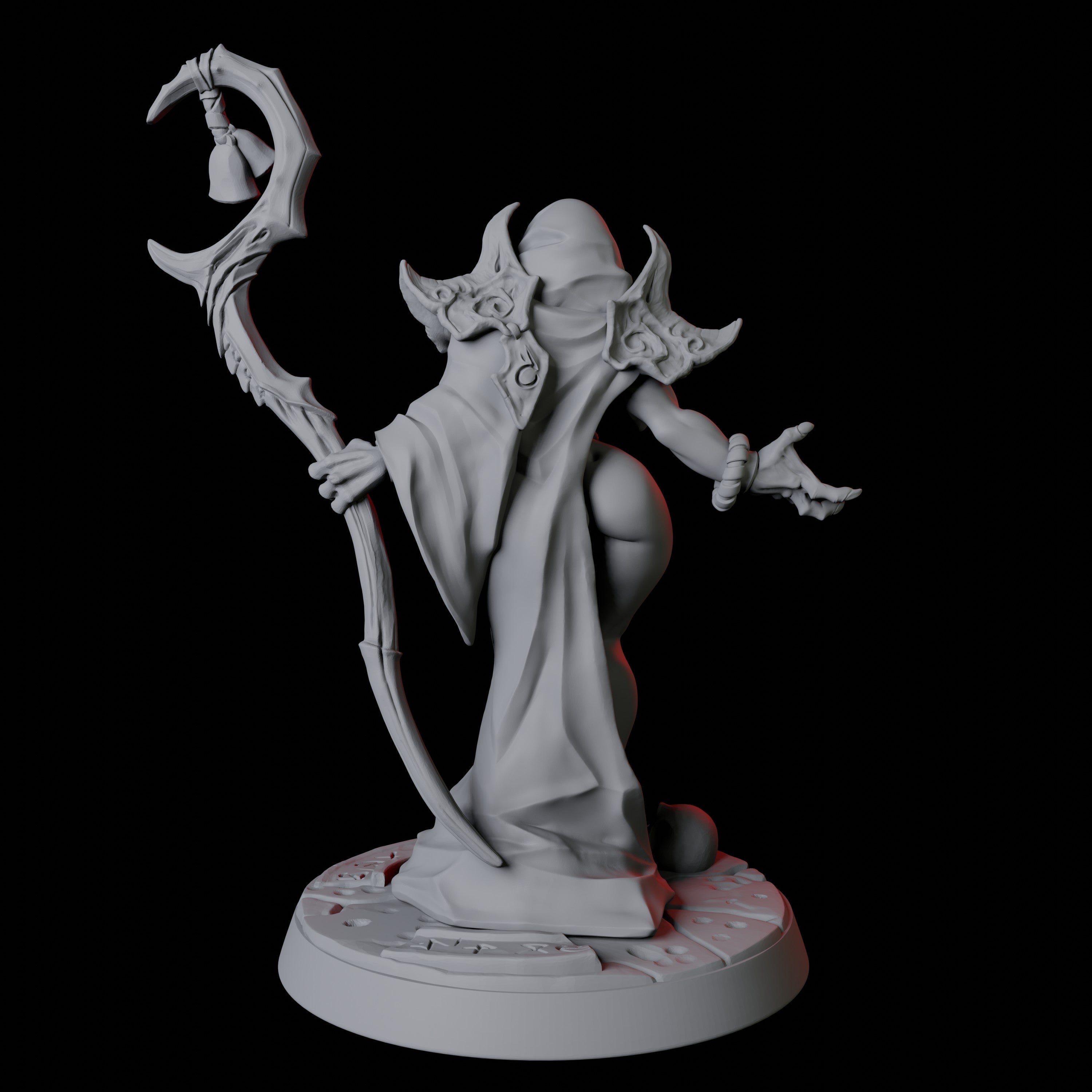 Cultist Pinup Miniature for Dungeons and Dragons - Myth Forged