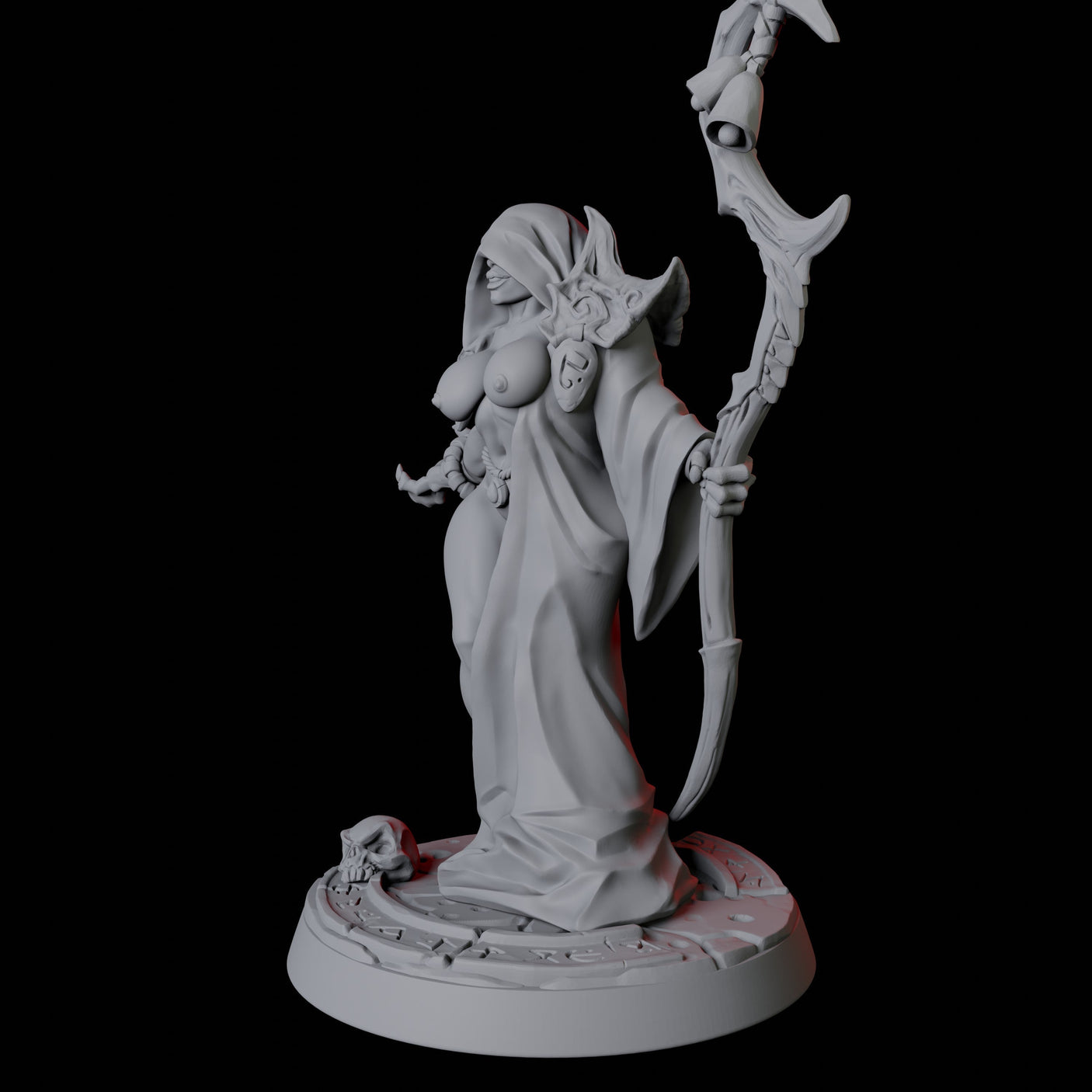 Cultist Pin-up Miniature for Dungeons and Dragons, Pathfinder or other TTRPGs