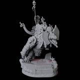 Cultist Riding Giant Crocodile A Miniature for Dungeons and Dragons, Pathfinder or other TTRPGs