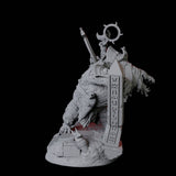 Cultist Riding Giant Crocodile D Miniature for Dungeons and Dragons, Pathfinder or other TTRPGs
