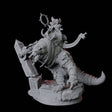 Cultist Riding Giant Crocodile D Miniature for Dungeons and Dragons, Pathfinder or other TTRPGs