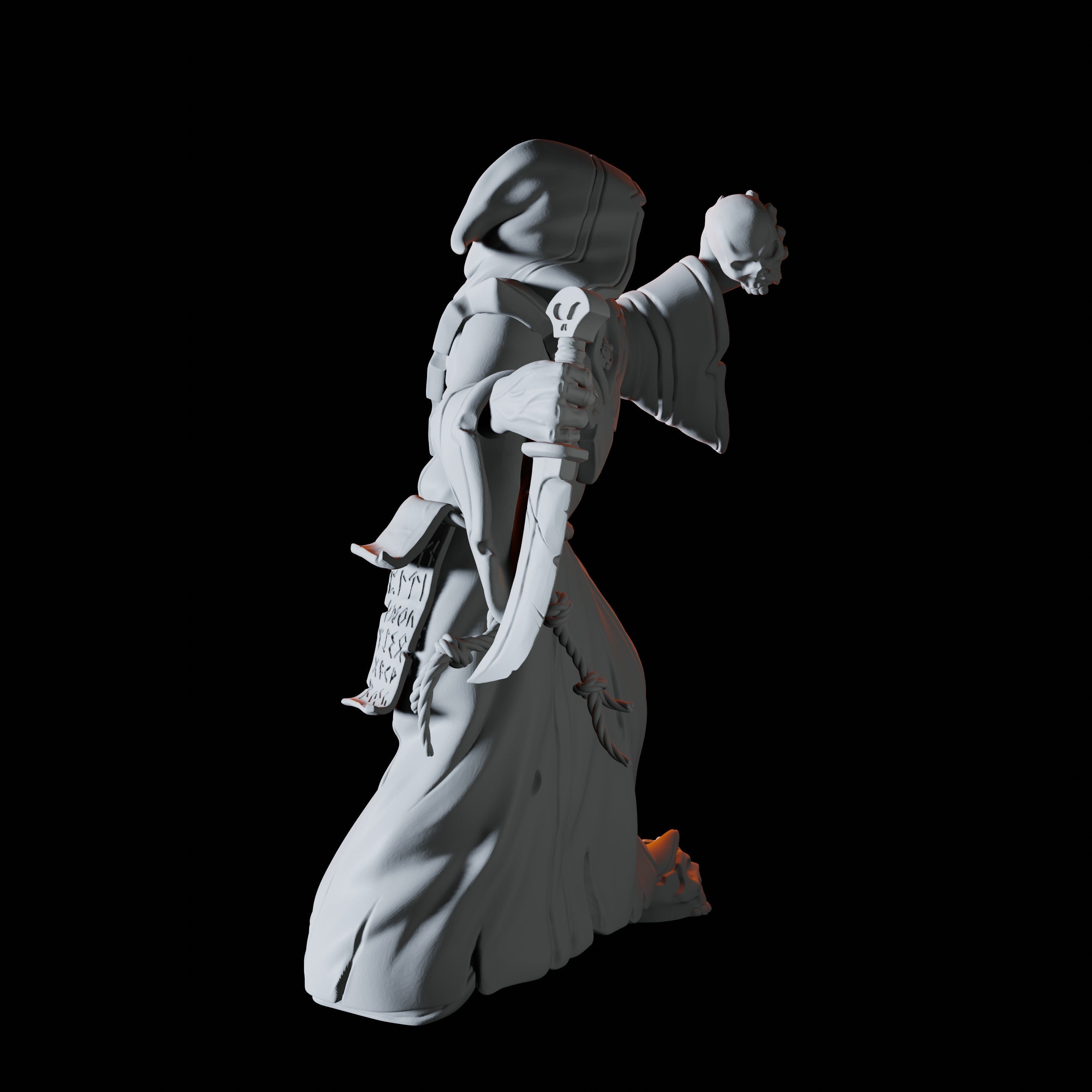 Cultist with Skull Miniature for Dungeons and Dragons - Myth Forged