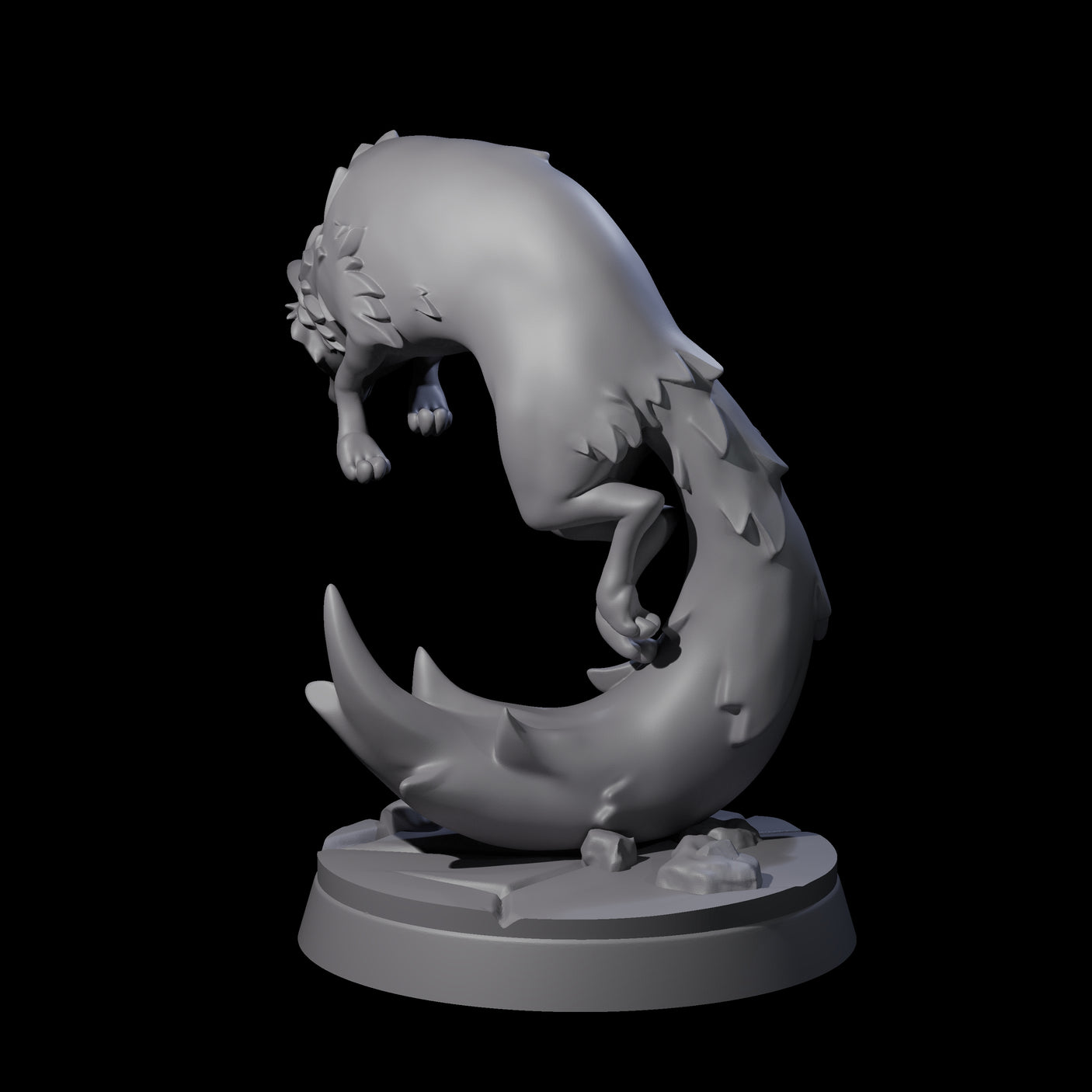 Cunning Arctic Fox Companion A Miniature for Dungeons and Dragons, Pathfinder or other TTRPGs