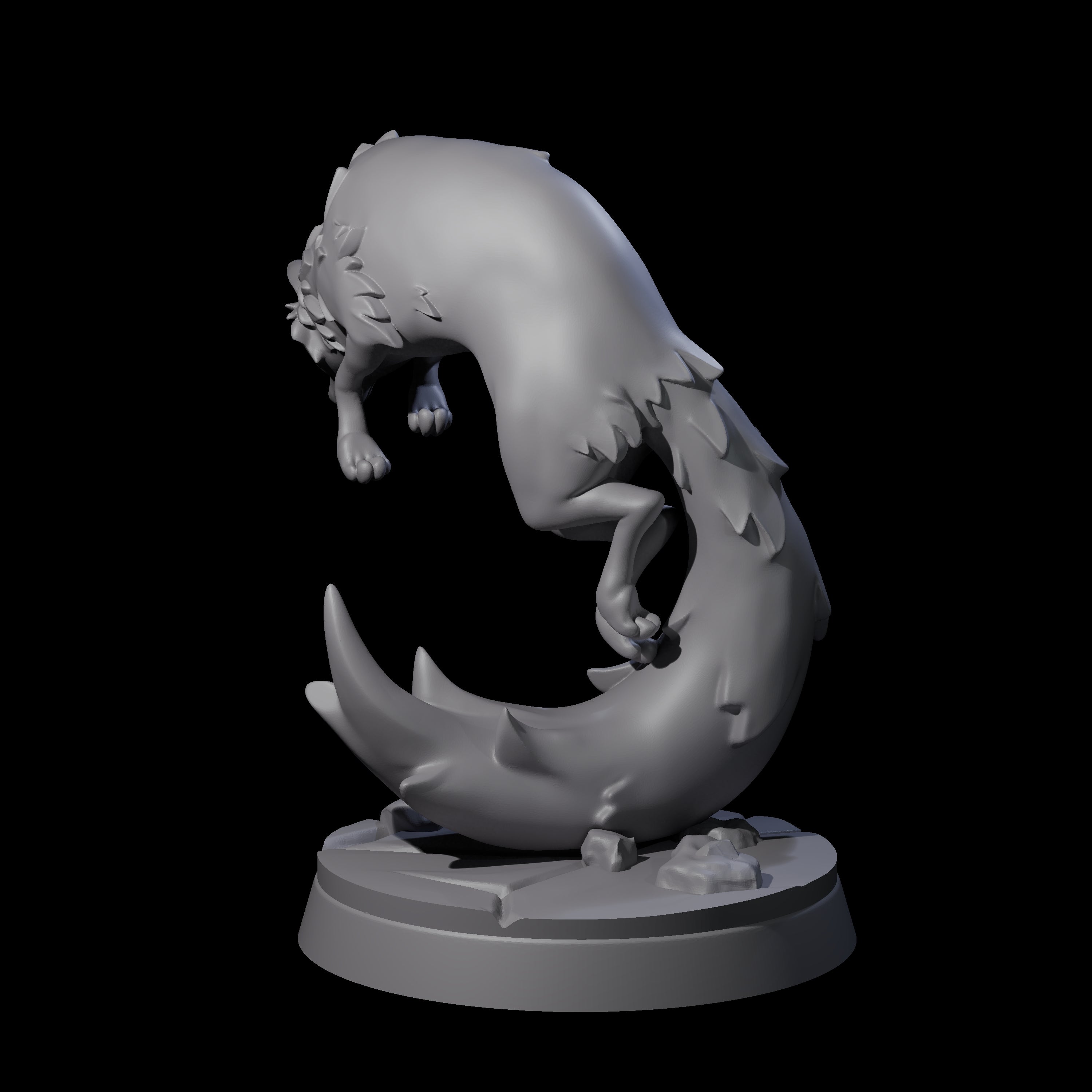 Cunning Arctic Fox Companion A Miniature for Dungeons and Dragons, Pathfinder or other TTRPGs