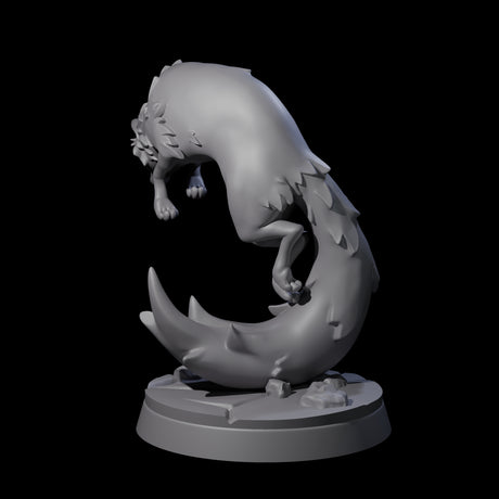 Cunning Arctic Fox Companion A Miniature for Dungeons and Dragons, Pathfinder or other TTRPGs