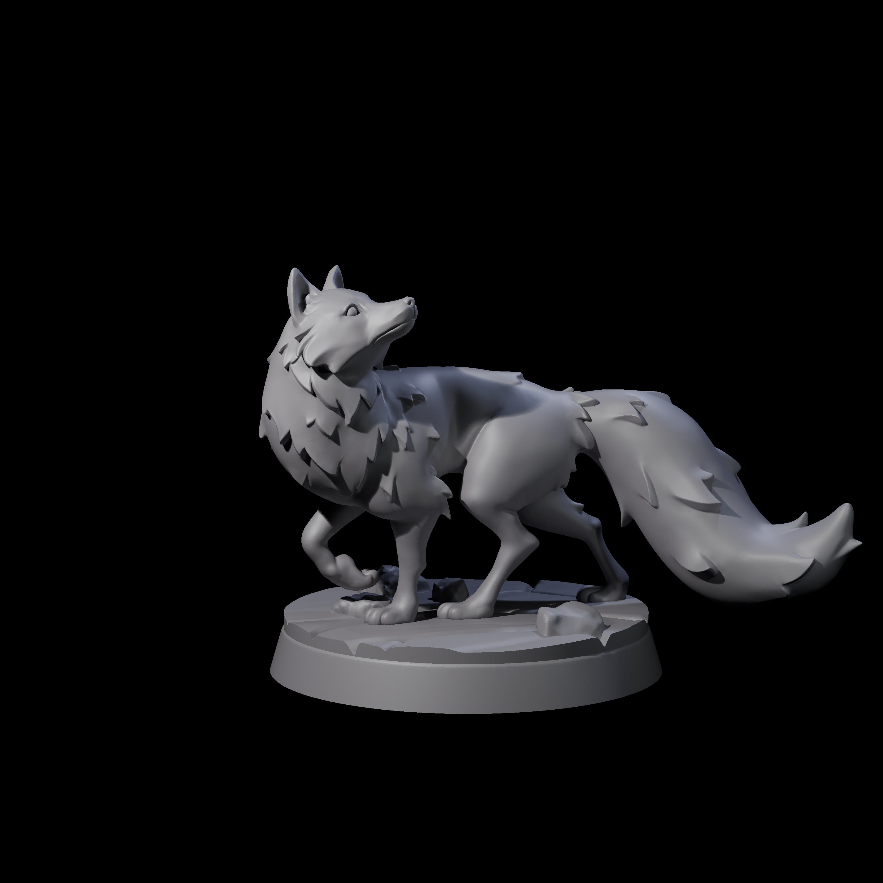 Cunning Arctic Fox Companion B Miniature for Dungeons and Dragons, Pathfinder or other TTRPGs