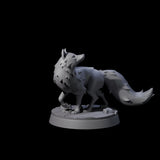 Cunning Arctic Fox Companion B Miniature for Dungeons and Dragons, Pathfinder or other TTRPGs