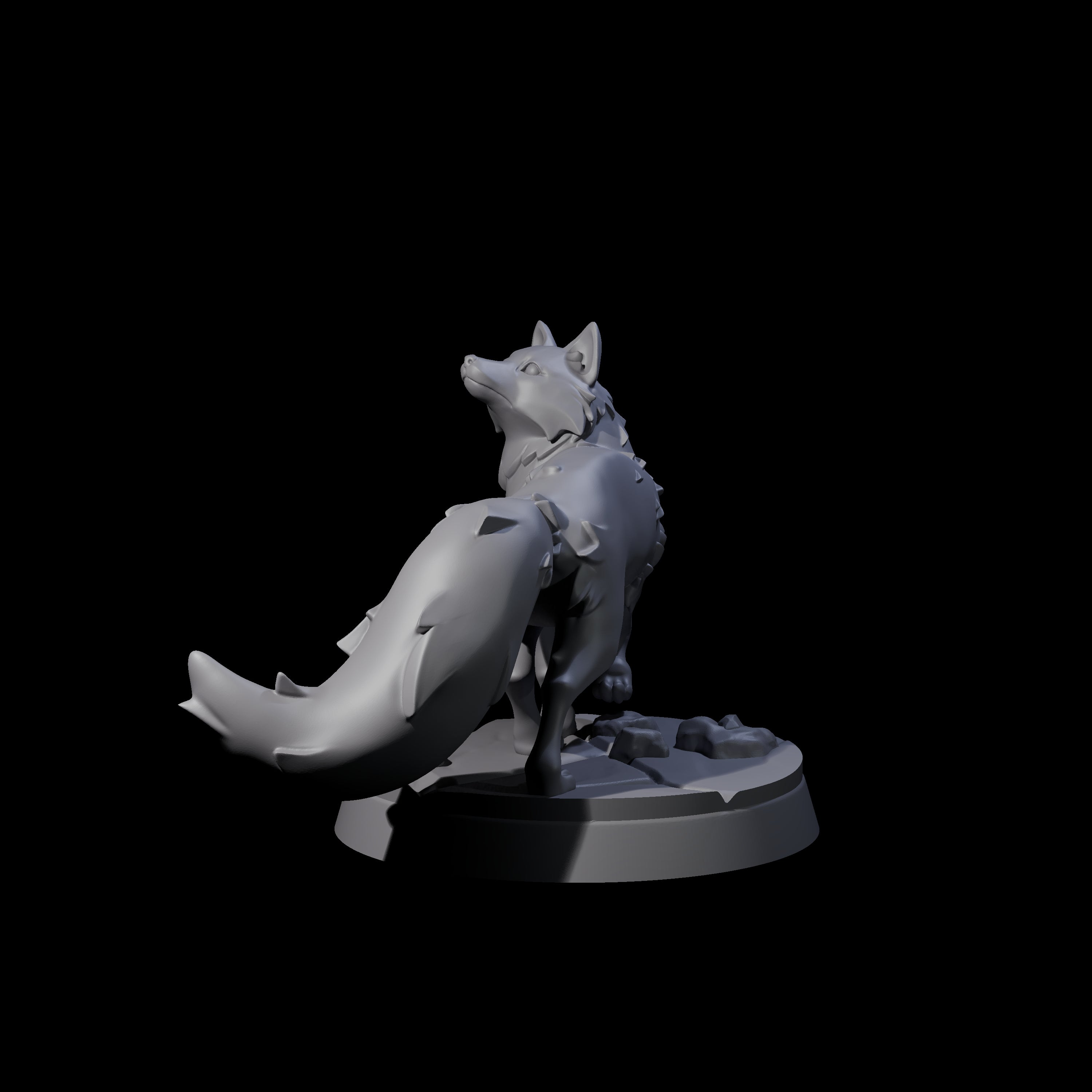 Cunning Arctic Fox Companion B Miniature for Dungeons and Dragons, Pathfinder or other TTRPGs