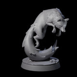 Cunning Arctic Fox Companions Miniature for Dungeons and Dragons, Pathfinder or other TTRPGs