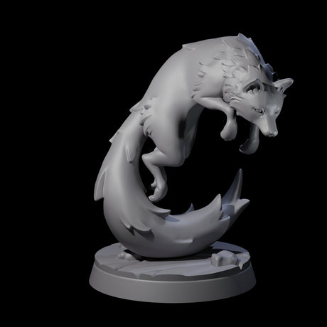 Cunning Arctic Fox Companions Miniature for Dungeons and Dragons, Pathfinder or other TTRPGs