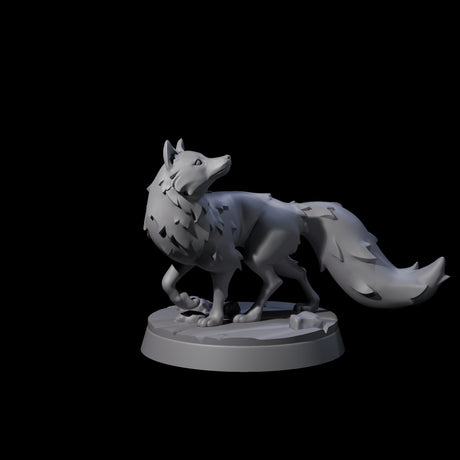 Cunning Arctic Fox Companions Miniature for Dungeons and Dragons, Pathfinder or other TTRPGs