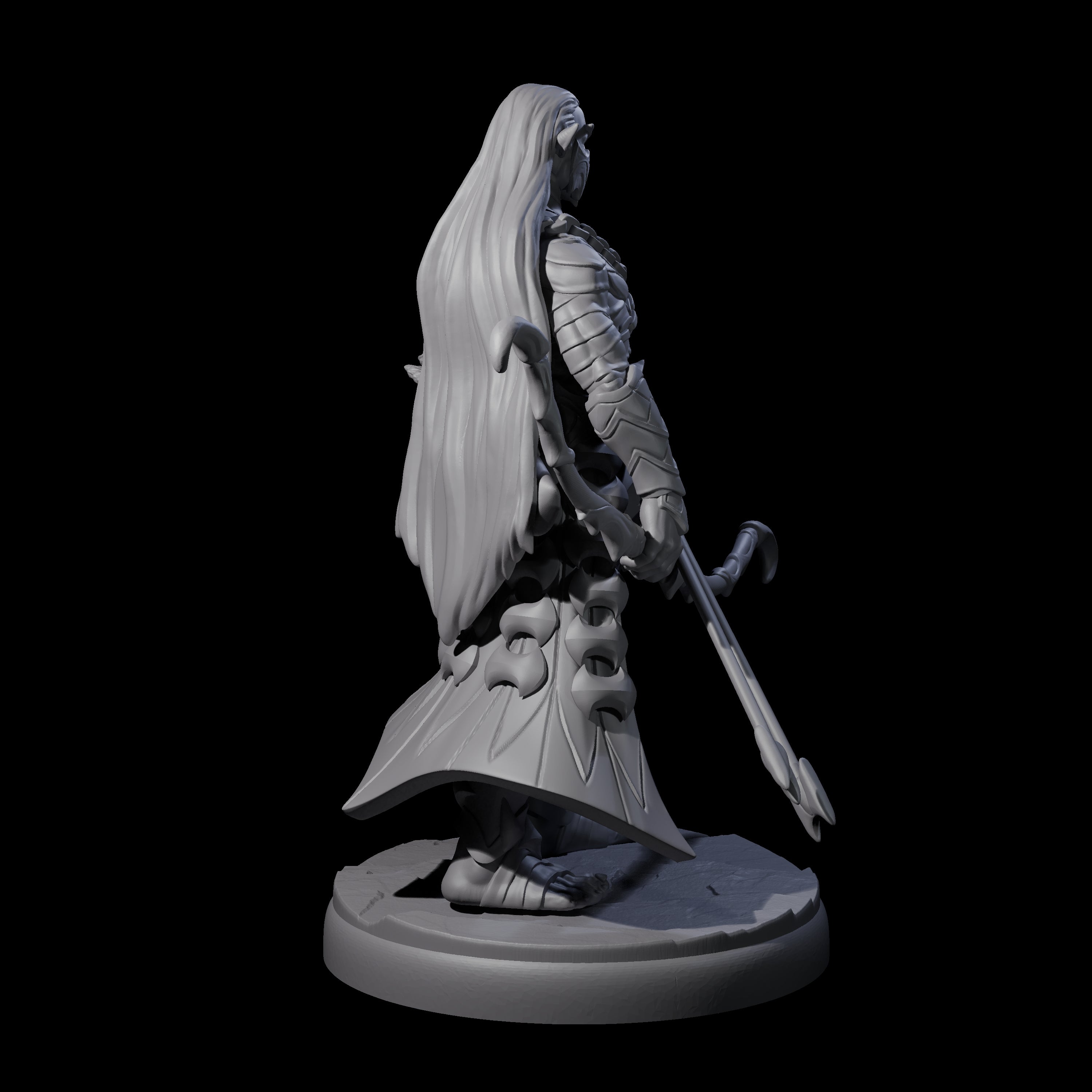 Cunning Dark Elf Archer A Miniature for Dungeons and Dragons, Pathfinder or other TTRPGs