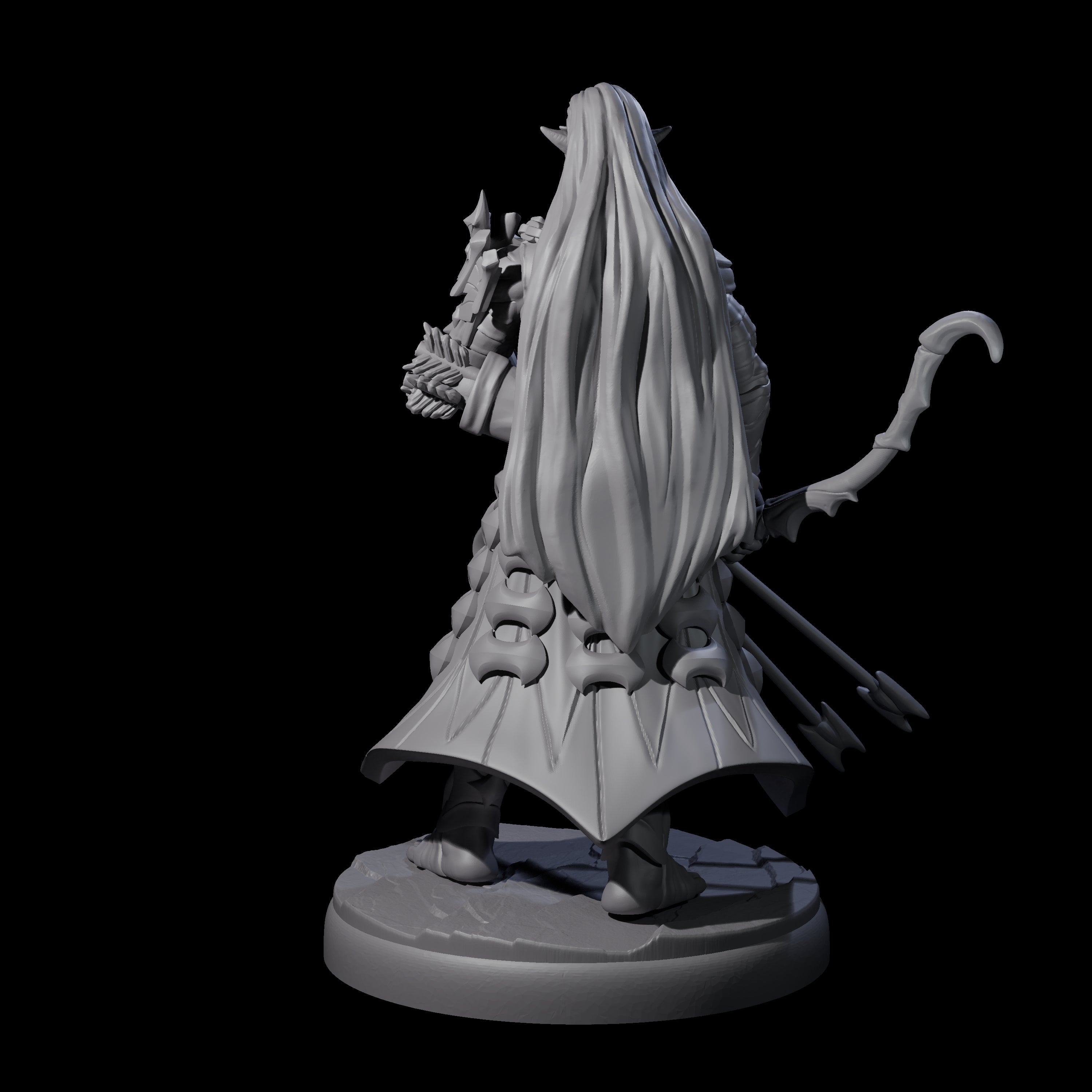 Cunning Dark Elf Archer A Miniature for Dungeons and Dragons, Pathfinder or other TTRPGs