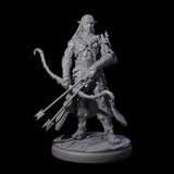Cunning Dark Elf Archer A Miniature for Dungeons and Dragons, Pathfinder or other TTRPGs
