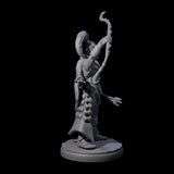 Cunning Dark Elf Archer Commander Miniature for Dungeons and Dragons, Pathfinder or other TTRPGs