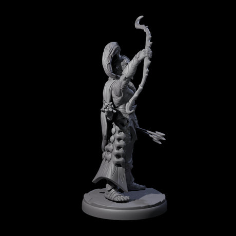 Cunning Dark Elf Archer Commander Miniature for Dungeons and Dragons, Pathfinder or other TTRPGs