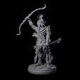 Cunning Dark Elf Archer Commander Miniature for Dungeons and Dragons, Pathfinder or other TTRPGs