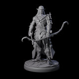 Cunning Dark Elf Archer Company Miniature for Dungeons and Dragons, Pathfinder or other TTRPGs