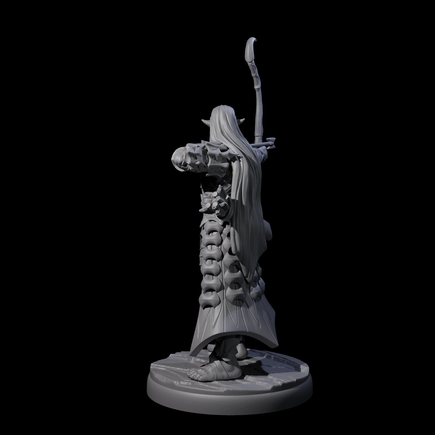 Cunning Dark Elf Archer D Miniature for Dungeons and Dragons, Pathfinder or other TTRPGs