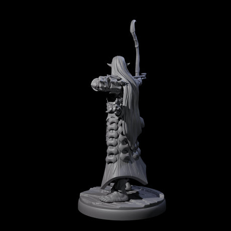 Cunning Dark Elf Archer D Miniature for Dungeons and Dragons, Pathfinder or other TTRPGs