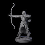 Cunning Dark Elf Archer D Miniature for Dungeons and Dragons, Pathfinder or other TTRPGs