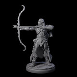 Cunning Dark Elf Archer D Miniature for Dungeons and Dragons, Pathfinder or other TTRPGs