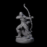 Cunning Dark Elf Archer E Miniature for Dungeons and Dragons, Pathfinder or other TTRPGs