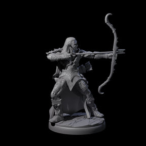 Cunning Dark Elf Archer E Miniature for Dungeons and Dragons, Pathfinder or other TTRPGs