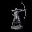 Cunning Dark Elf Archer F Miniature for Dungeons and Dragons, Pathfinder or other TTRPGs