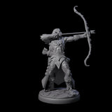 Cunning Dark Elf Archer F Miniature for Dungeons and Dragons, Pathfinder or other TTRPGs