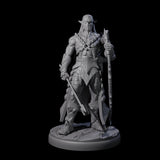 Cunning Dark Elf Archer G Miniature for Dungeons and Dragons, Pathfinder or other TTRPGs