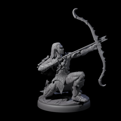 Cunning Dark Elf Archer I Miniature for Dungeons and Dragons, Pathfinder or other TTRPGs