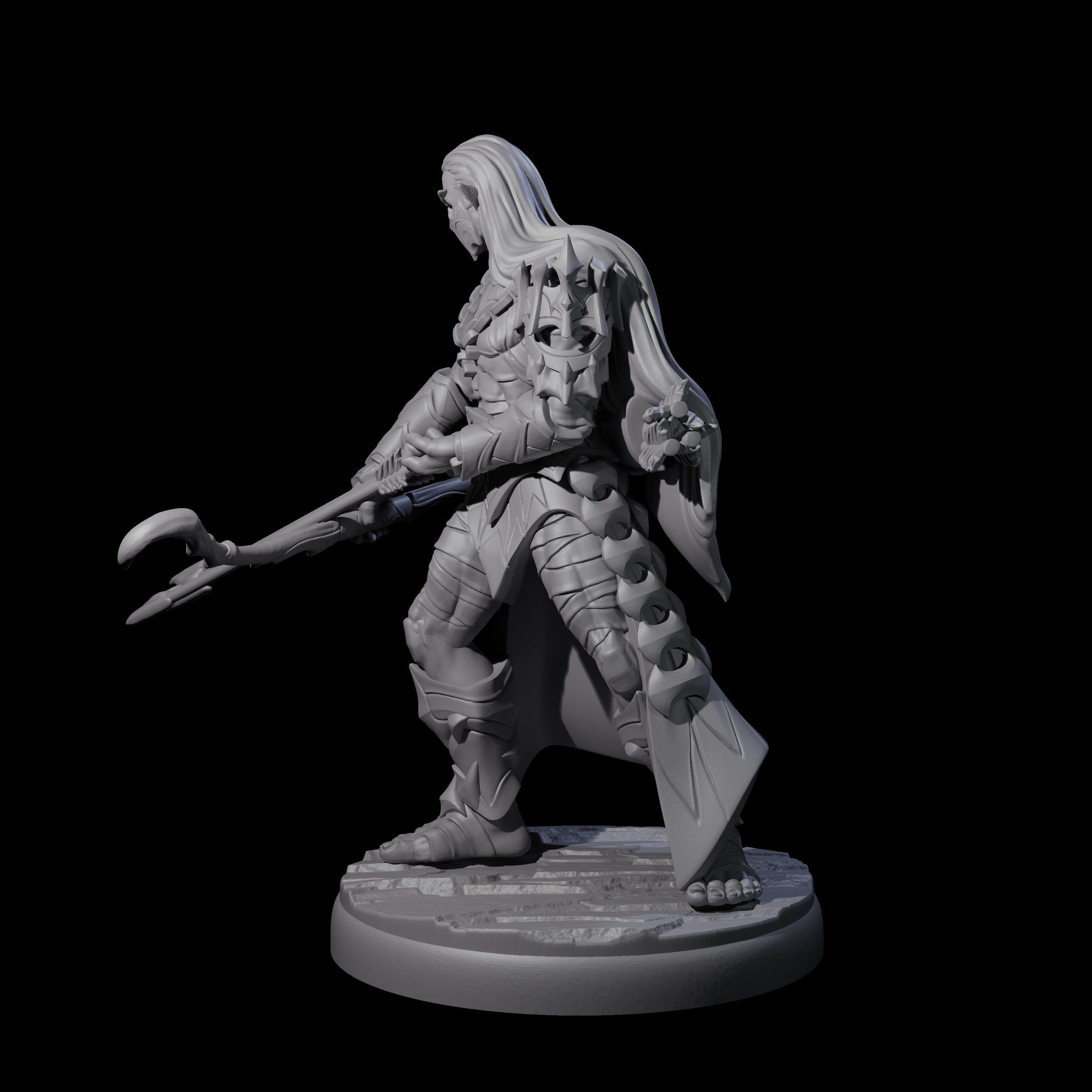 Cunning Dark Elf Archer J Miniature for Dungeons and Dragons, Pathfinder or other TTRPGs