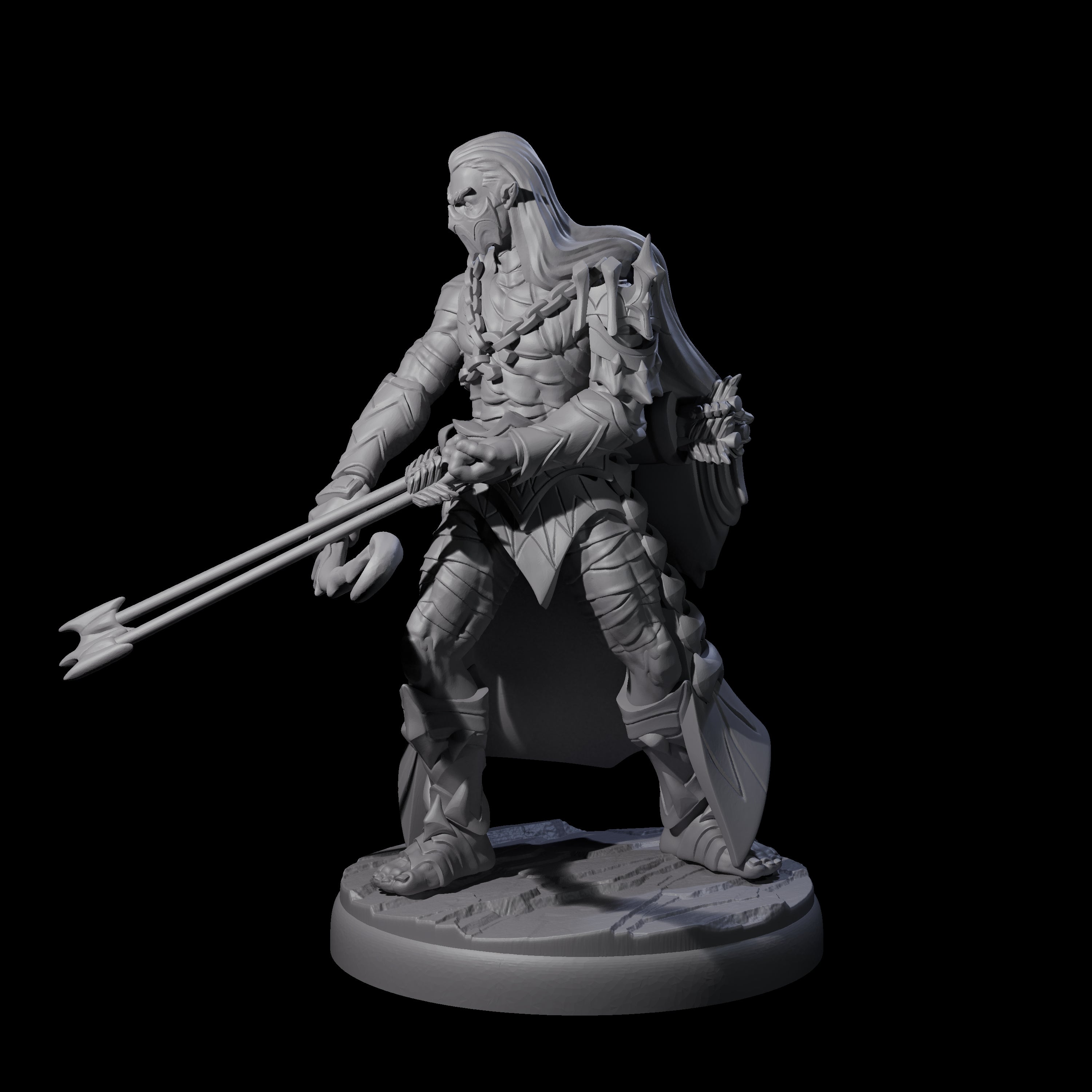 Cunning Dark Elf Archer J Miniature for Dungeons and Dragons, Pathfinder or other TTRPGs