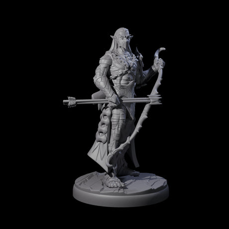 Cunning Dark Elf Archer L Miniature for Dungeons and Dragons, Pathfinder or other TTRPGs