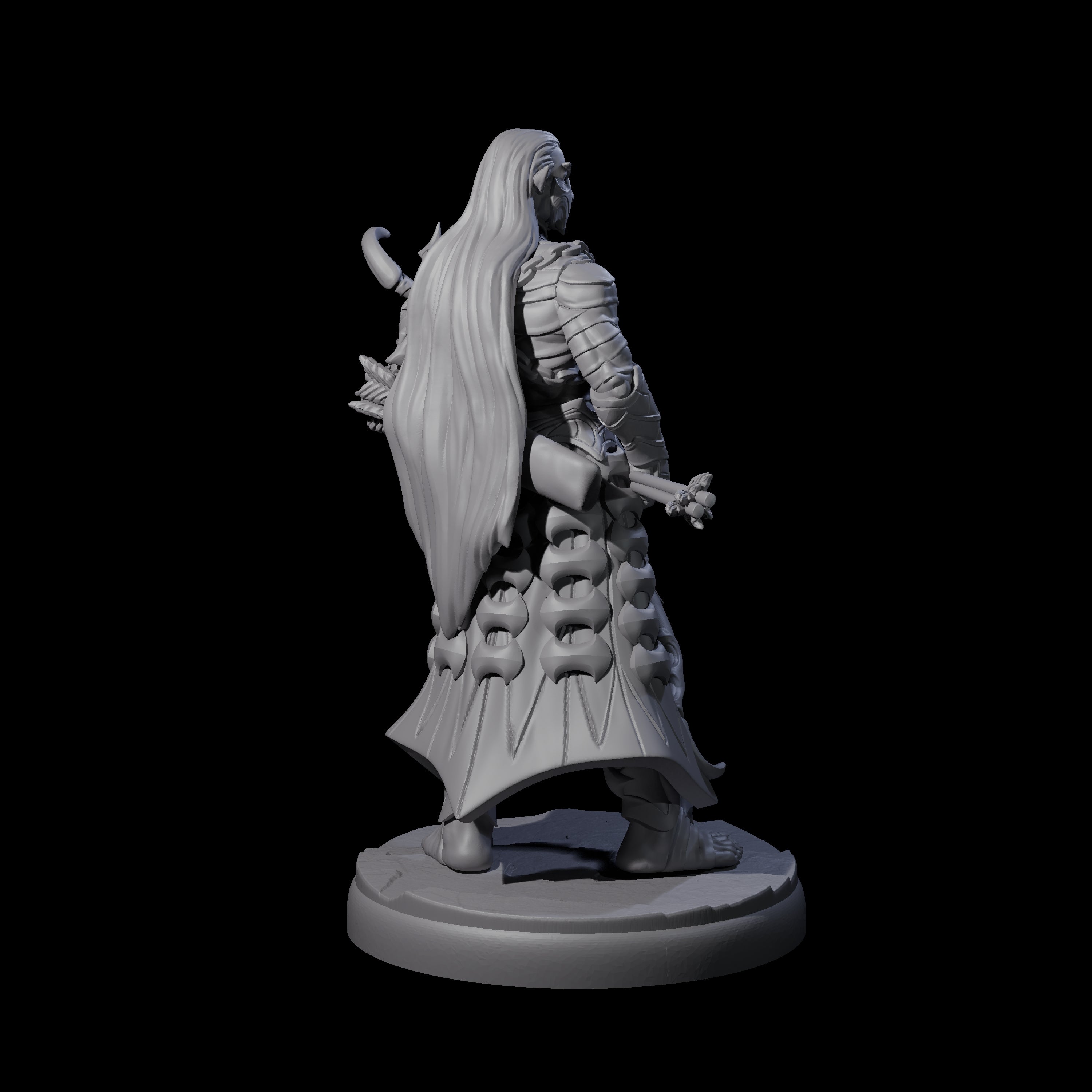 Cunning Dark Elf Archer L Miniature for Dungeons and Dragons, Pathfinder or other TTRPGs