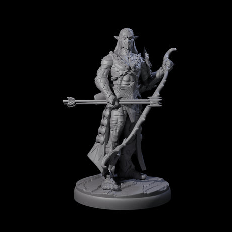 Cunning Dark Elf Archer L Miniature for Dungeons and Dragons, Pathfinder or other TTRPGs