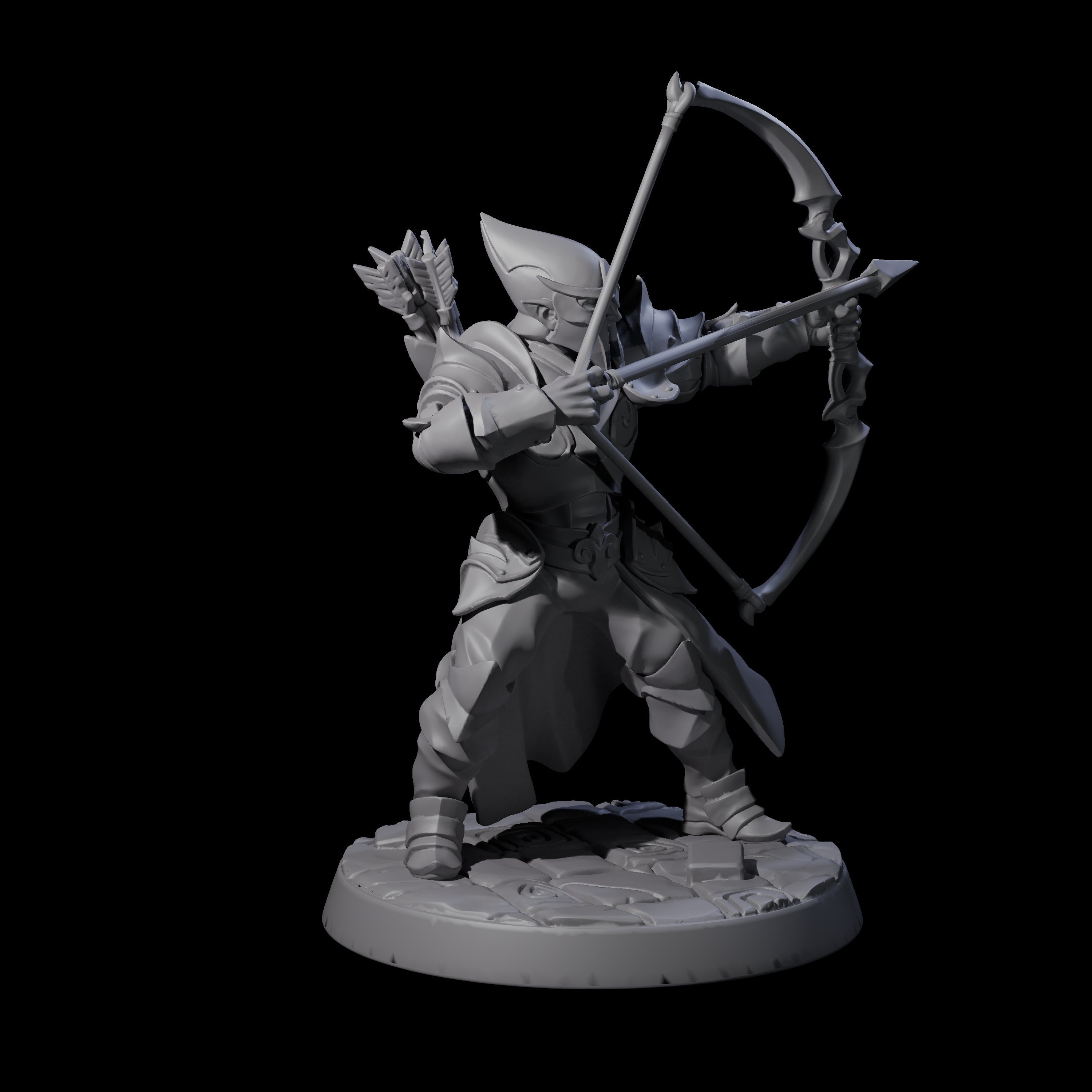 Cunning Drow B Miniature for Dungeons and Dragons, Pathfinder or other TTRPGs