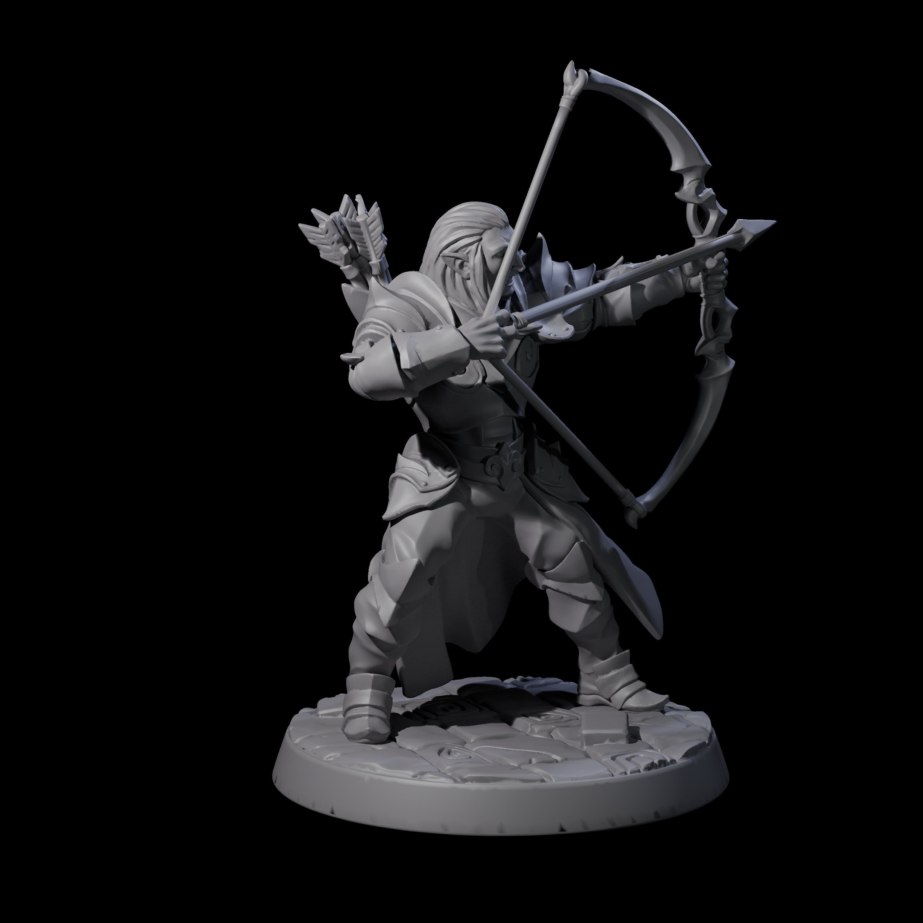 Cunning Drow B Miniature for Dungeons and Dragons, Pathfinder or other TTRPGs