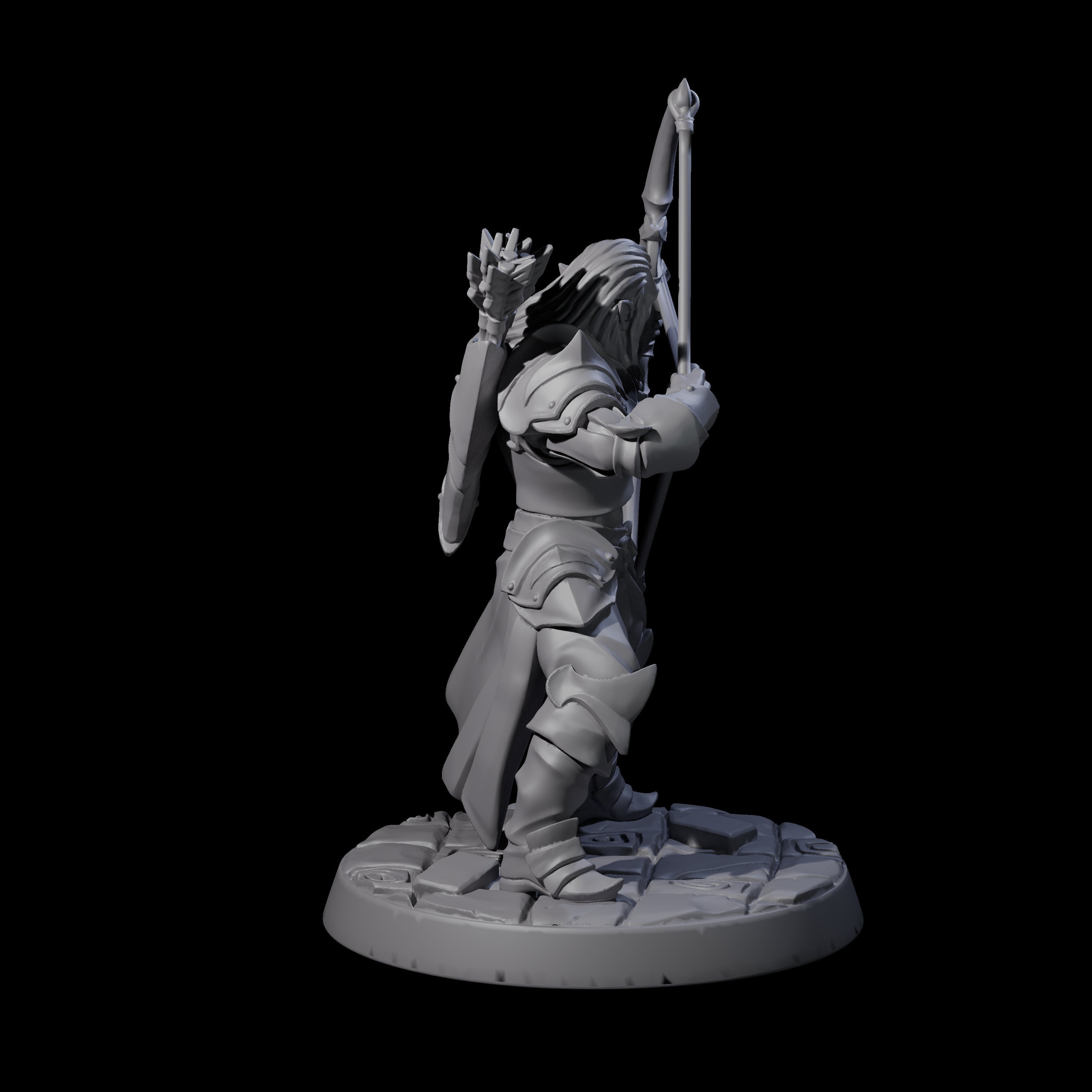 Cunning Drow B Miniature for Dungeons and Dragons, Pathfinder or other TTRPGs