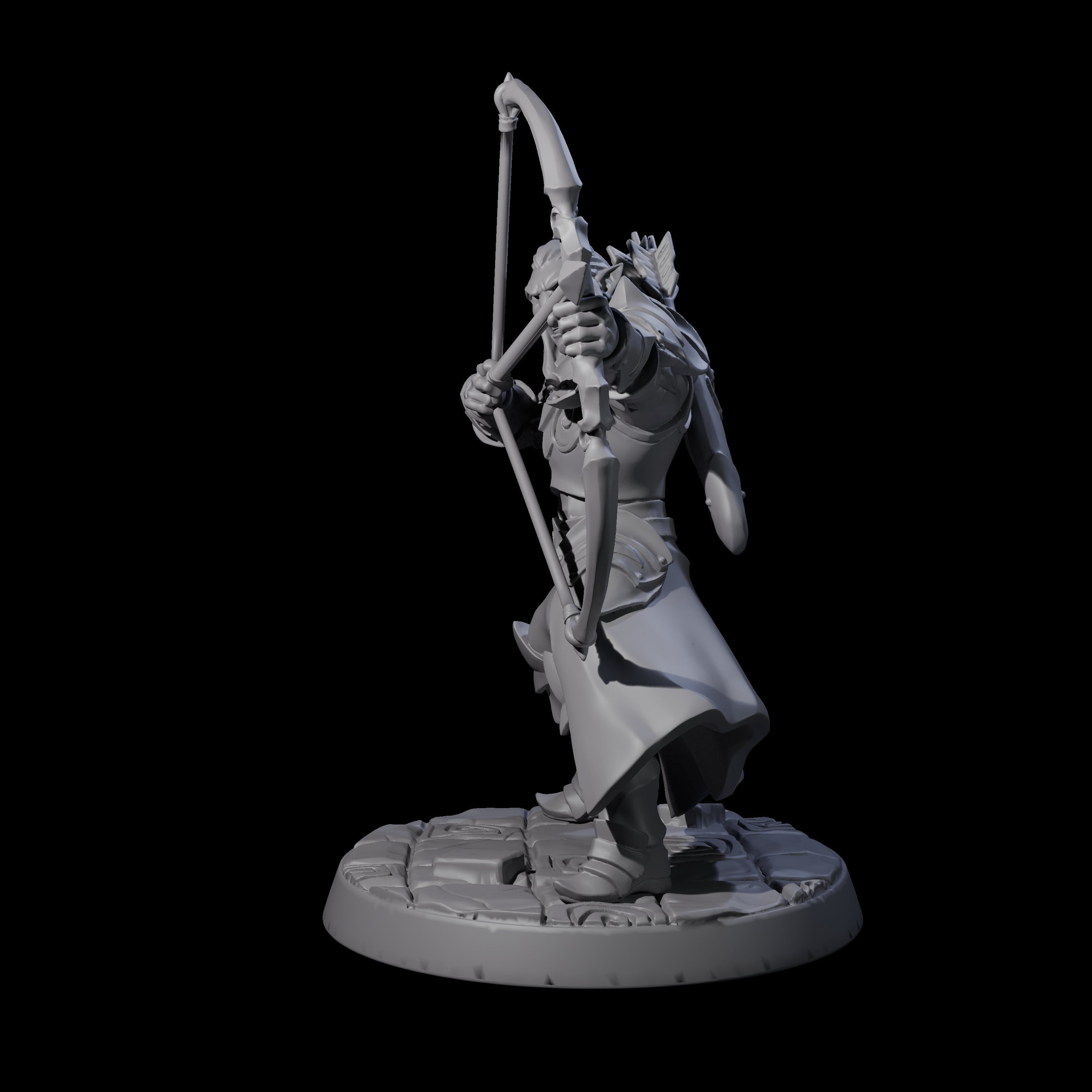 Cunning Drow B Miniature for Dungeons and Dragons, Pathfinder or other TTRPGs