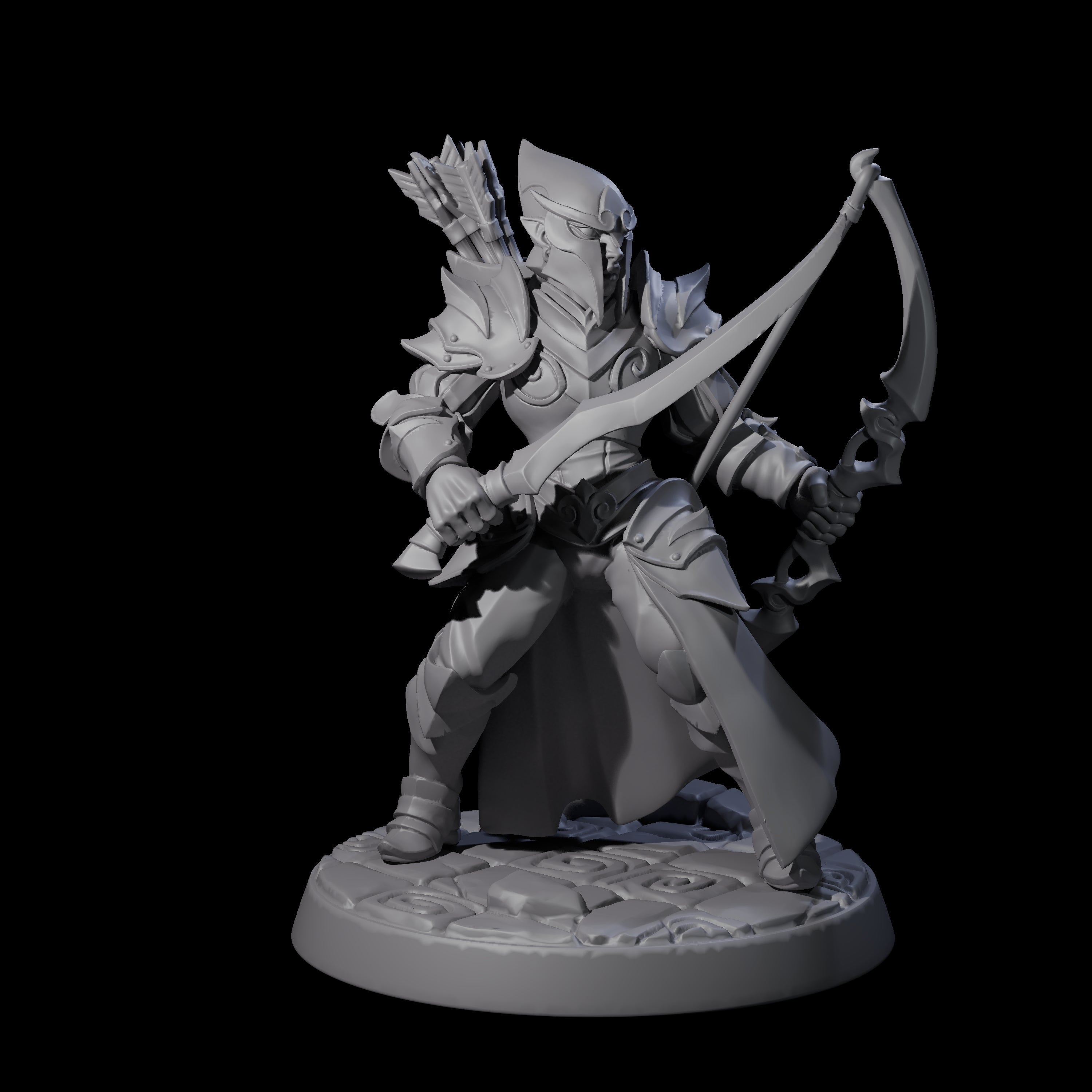 Cunning Drow D Miniature for Dungeons and Dragons, Pathfinder or other TTRPGs